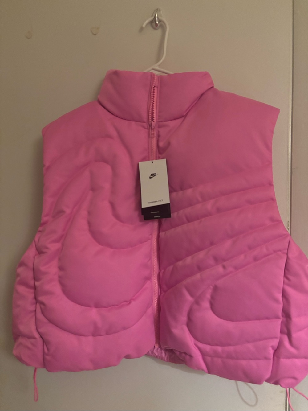 Nike Women Sportswear Swoosh Series Oversized Down Vest 'Pink Spell’ , size M